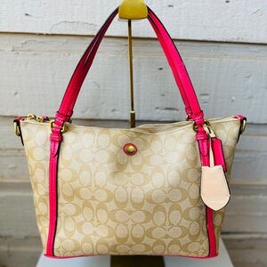 COACH monogram shoulder bag